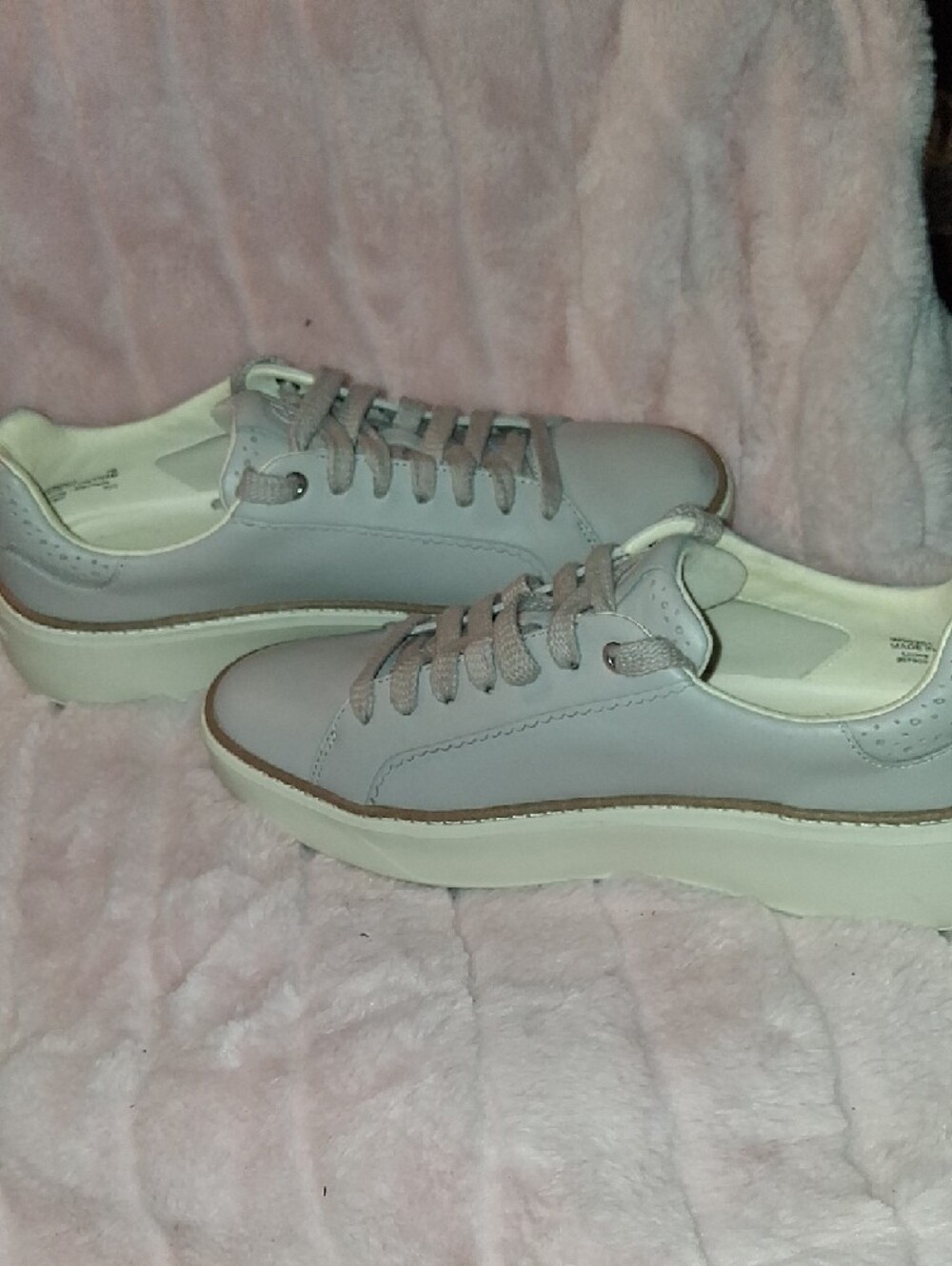 Cole Haan Light Gray Leather Sneakers - Picture 7 of 7